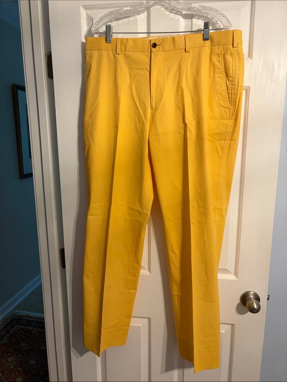 Brooks Brothers Yellow Cotton Chinos